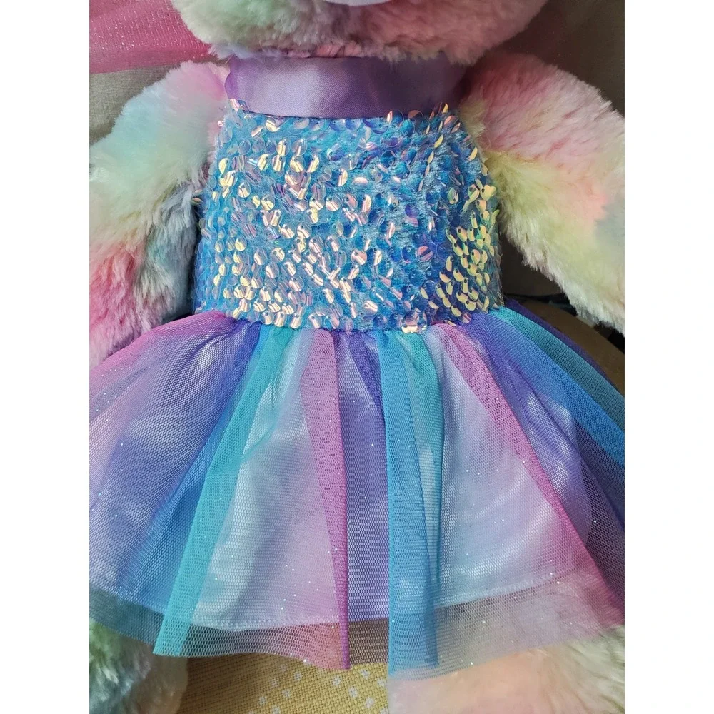 Build A Bear Fairy Bear Plush Pastel Tie Dye 16